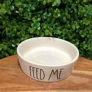 RAE Dunn Cat food FEED ME “bowl